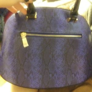 Isabelle Handbag Purple Vegan Snakeskin Purse